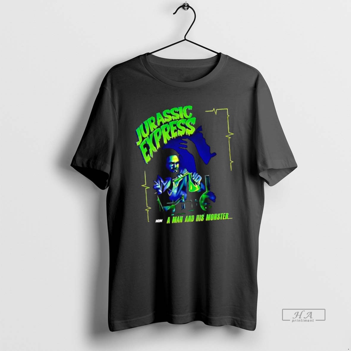Official Jurassic Express A Man And His Monster T Shirt