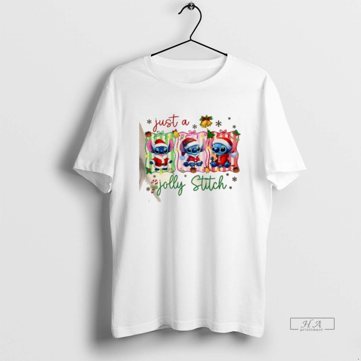 Official Just A Jolly Stitch Merry Christmas T Shirt
