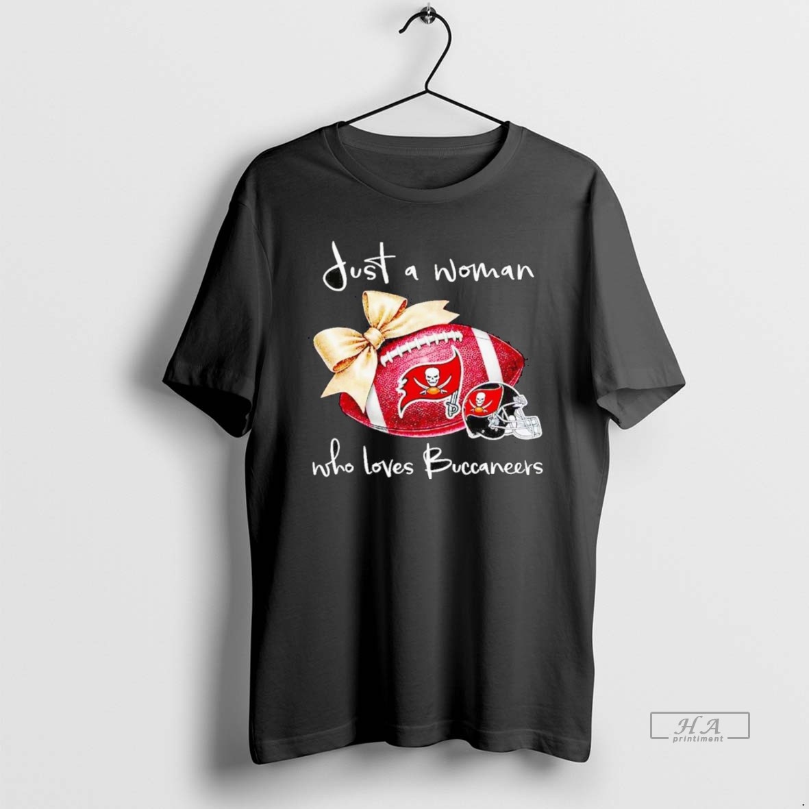 Official Just A Woman Who Loves Tampa Bay Buccaneers T Shirt