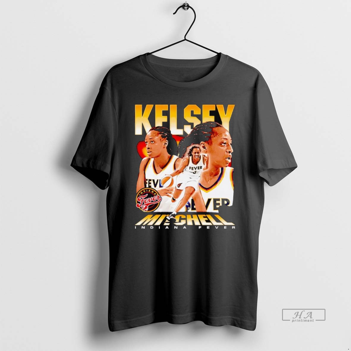 Official Kelsey Mitchell Triple Player Indiana Fever Shirt