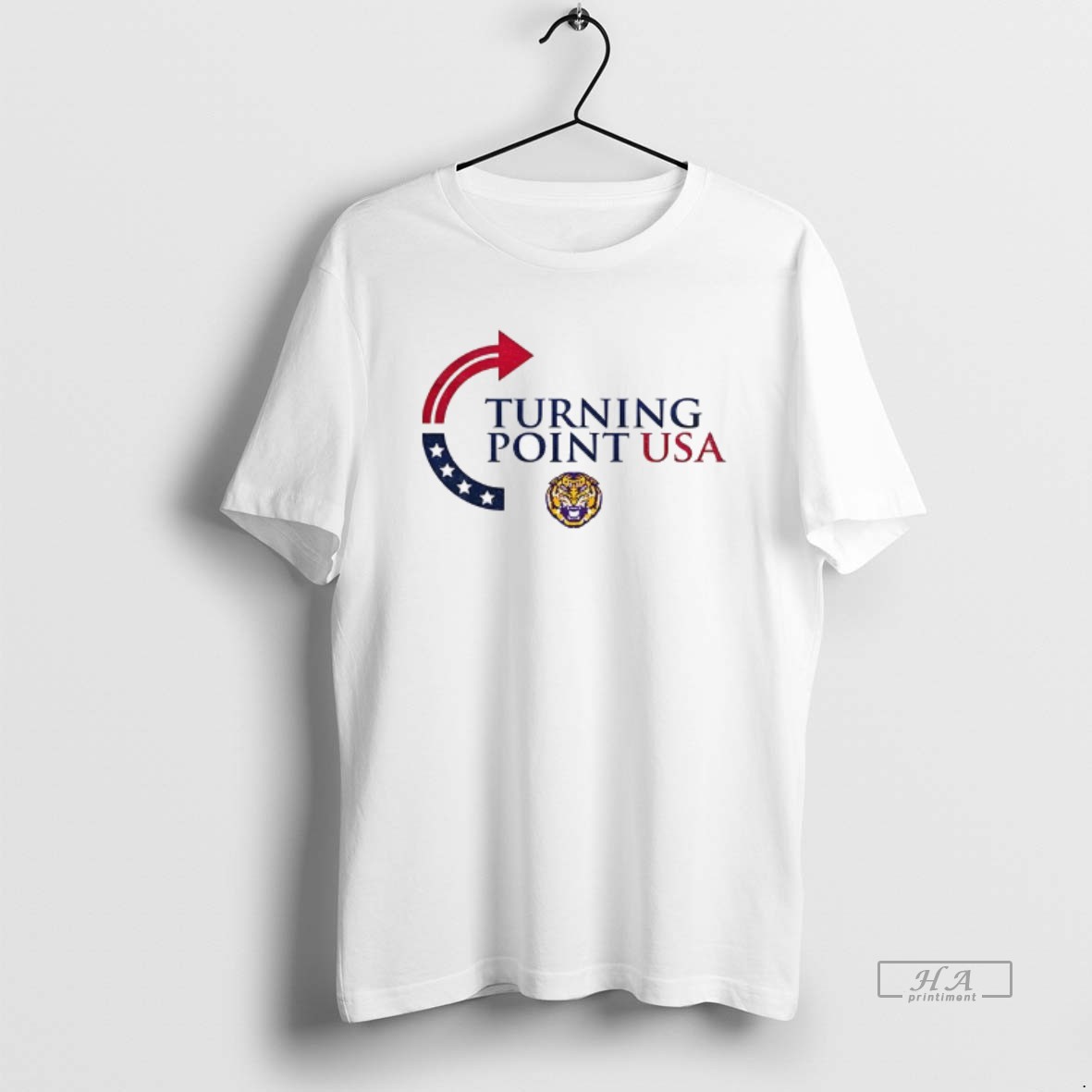 Official Lsu Tigers Football X Turning Point Usa Logo Shirt