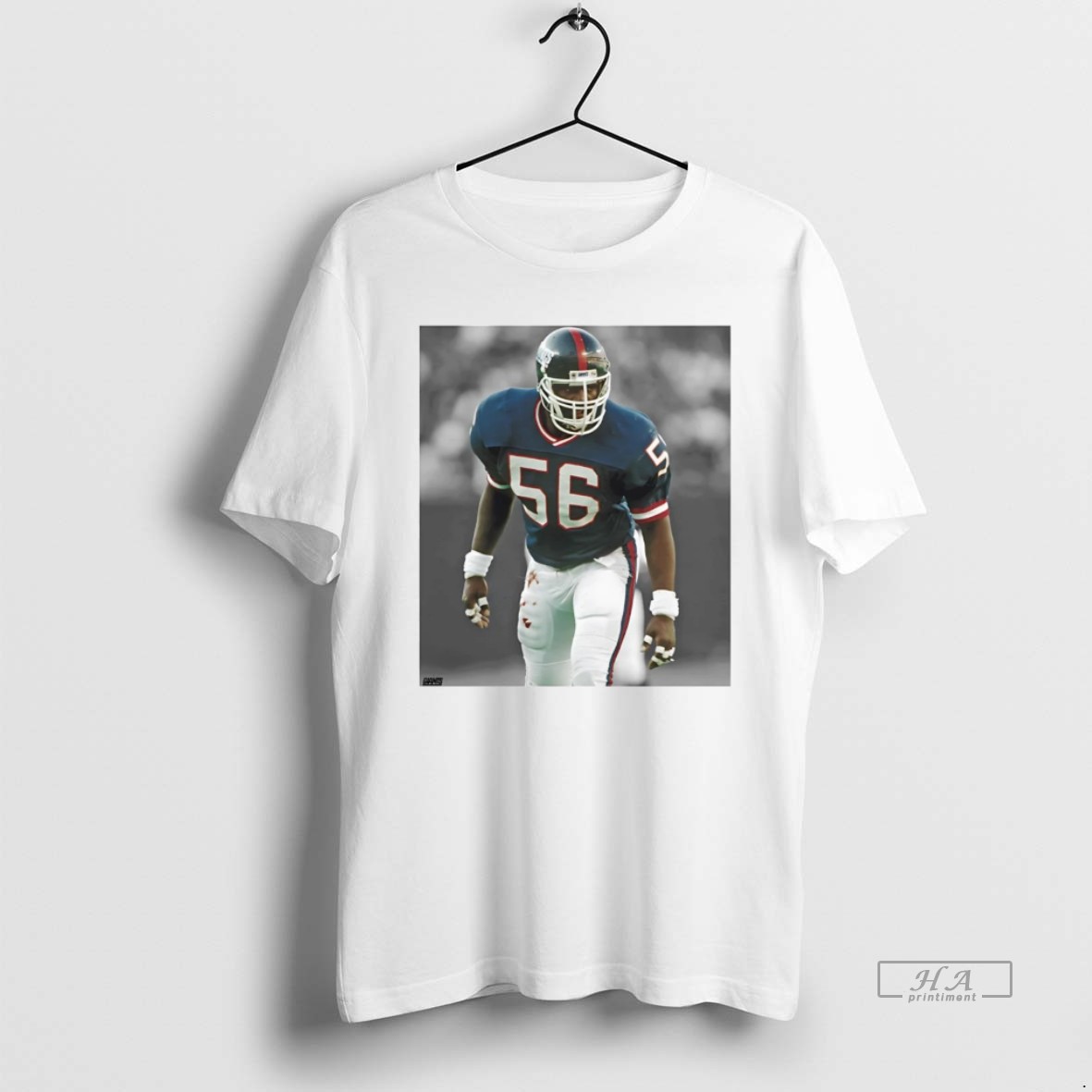 Official Lawrence Taylor Portrait New York Giants Legend T Shirt