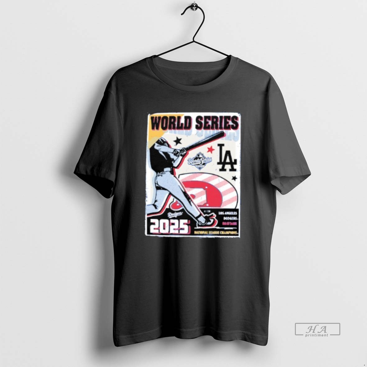 Official Los Angeles Dodgers 2025 World Series National League Champions T Shirt