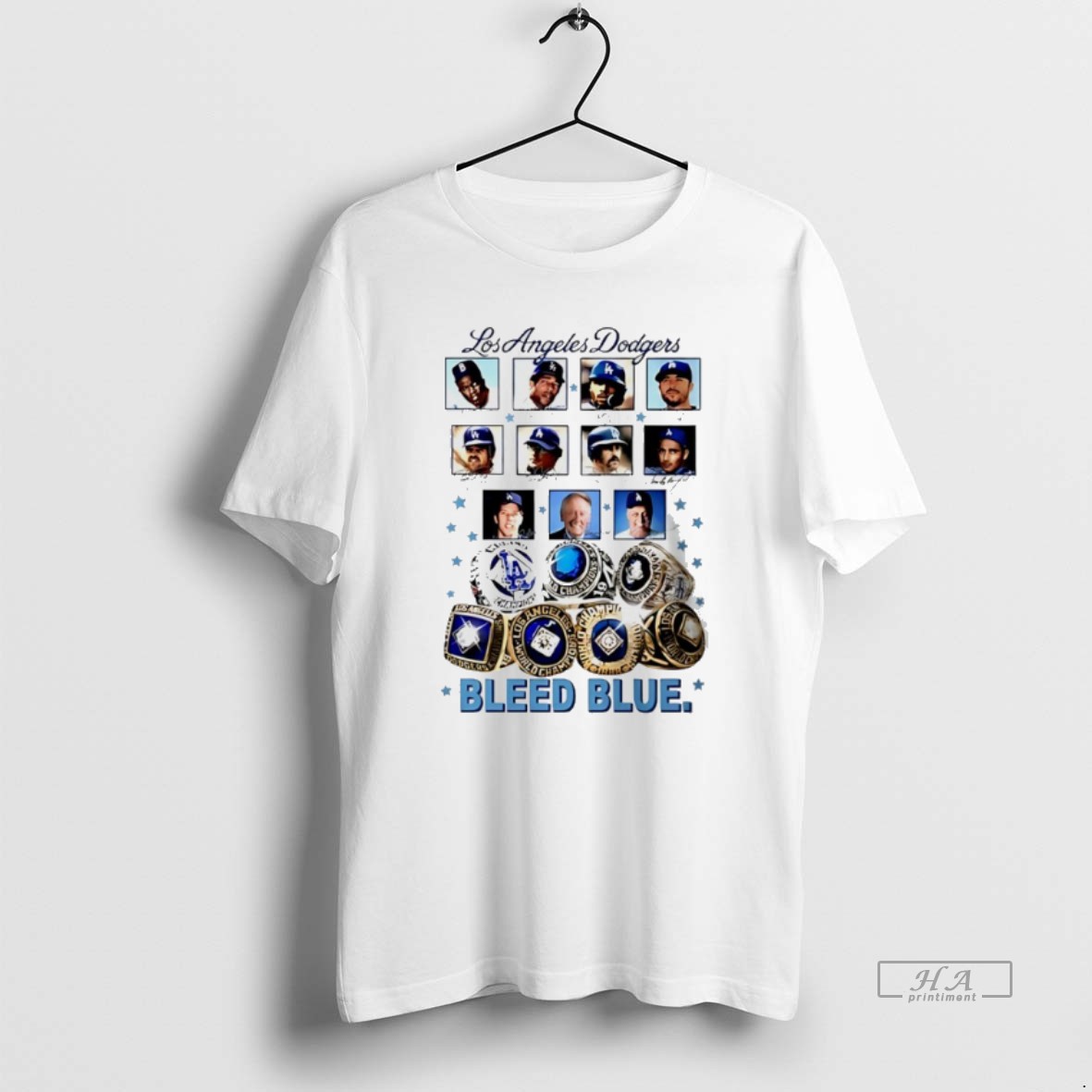 Official Los Angeles Dodgers Bleed Blue Rings Shirt