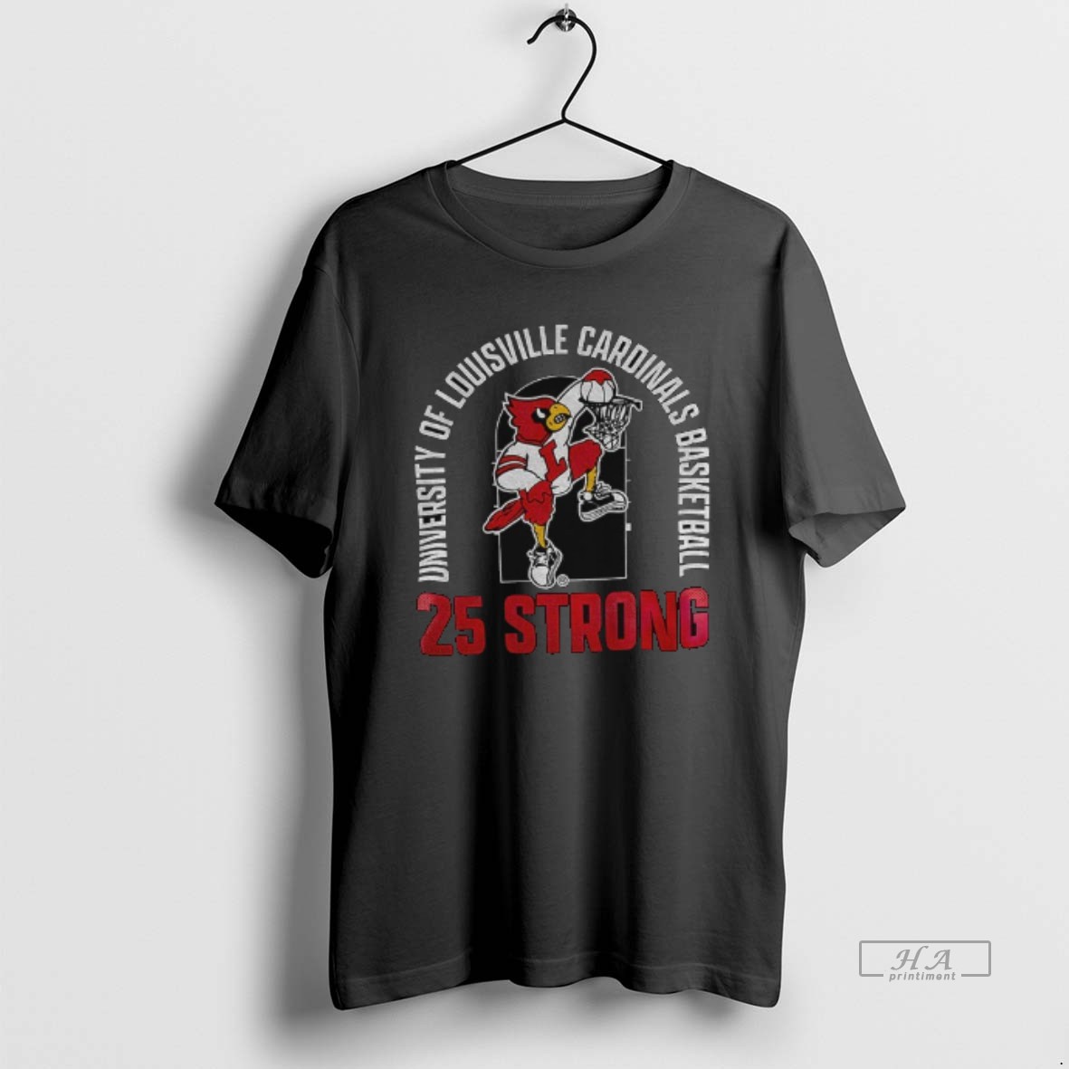 Official Louisville Cardinals University Of Louisville Cardinals Basketball 25 Strong T Shirt