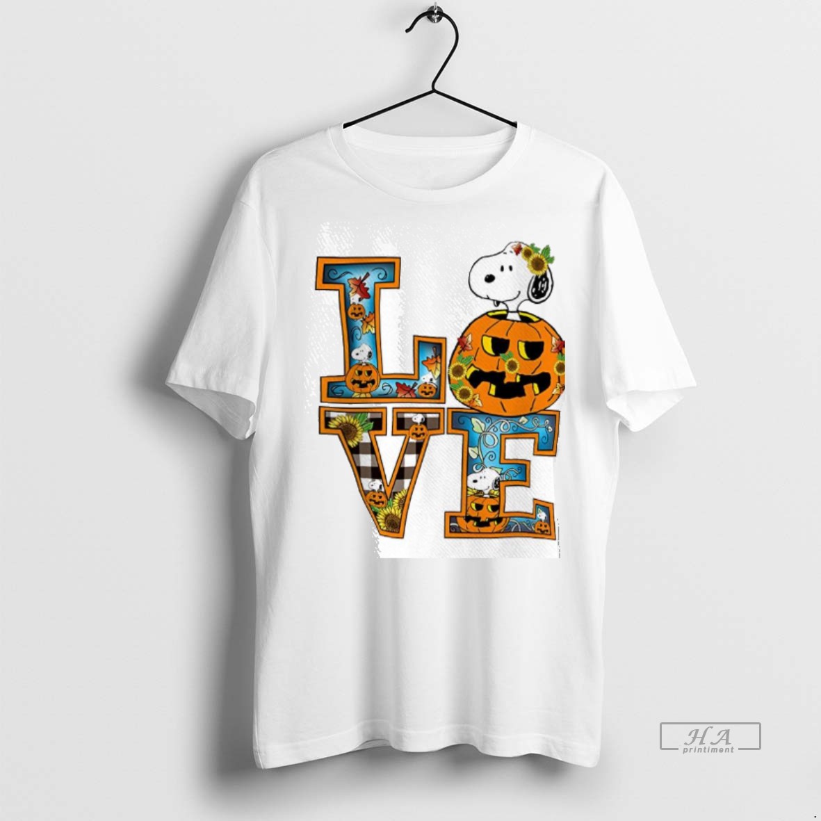 Official Love Funny Snoopy With Pumpkin Halloween Shirt Hoodie