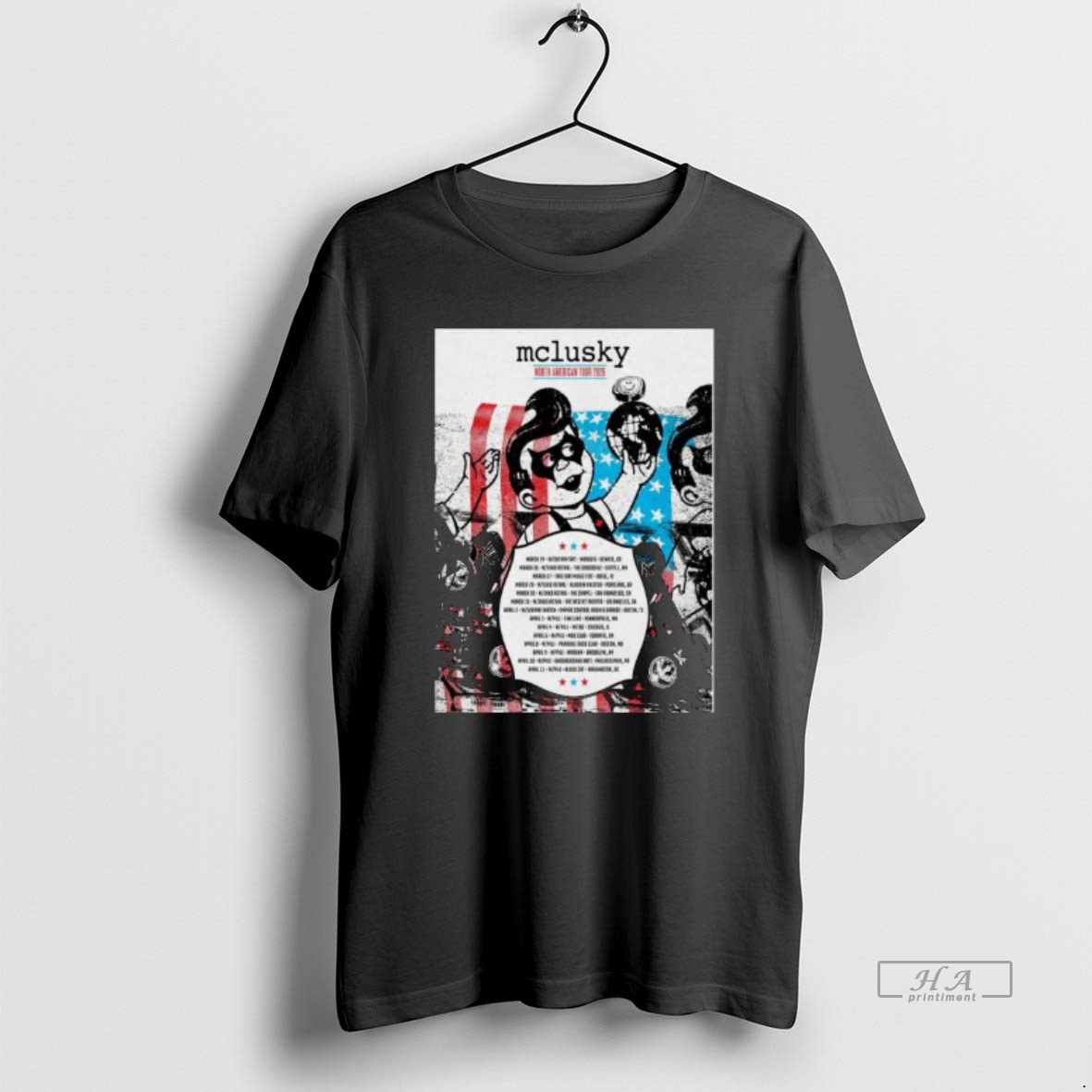 Official Mclusky North American 2026 Tour Long Sleve Shirt