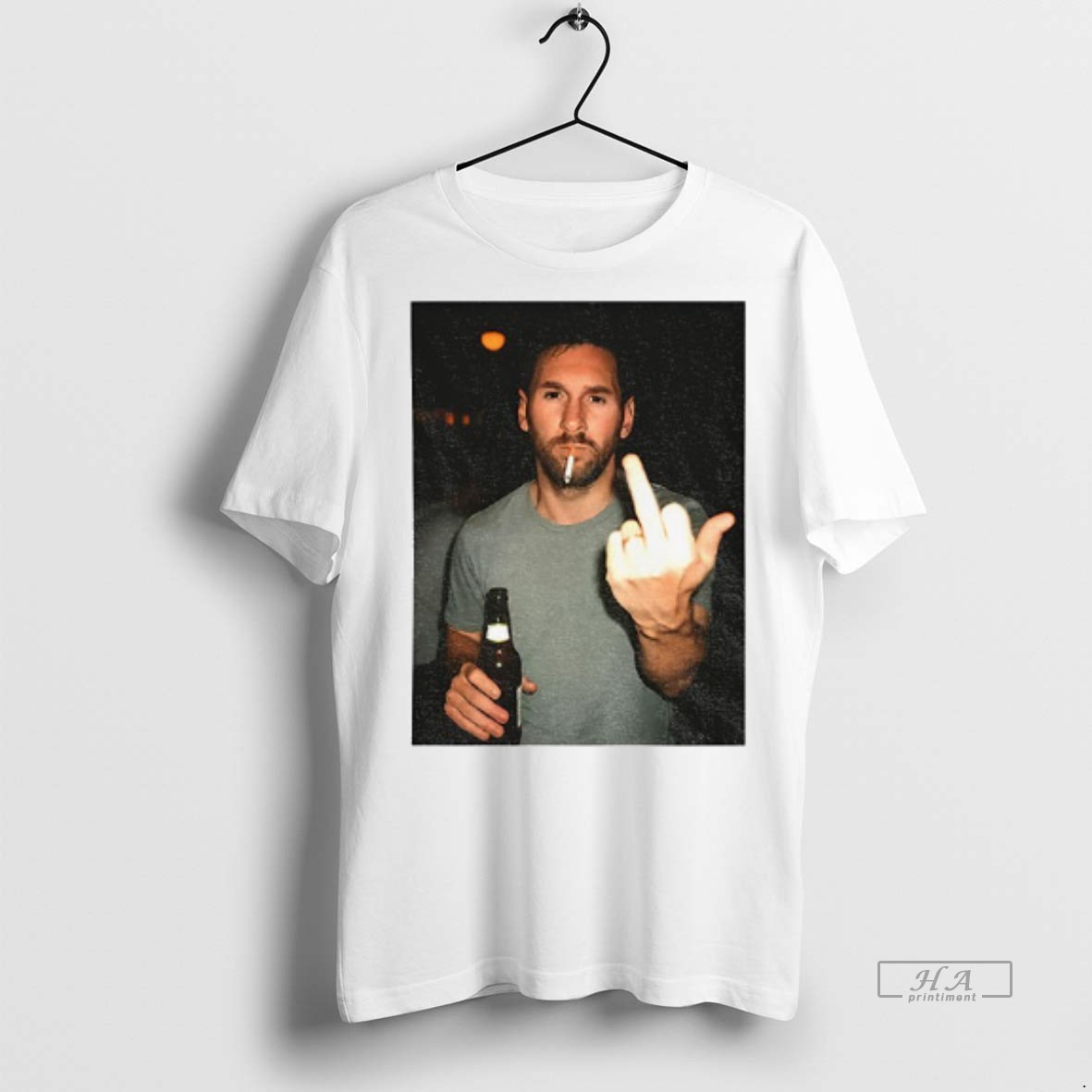 Official Messi After Hours Middle Finger Shirt Hoodie