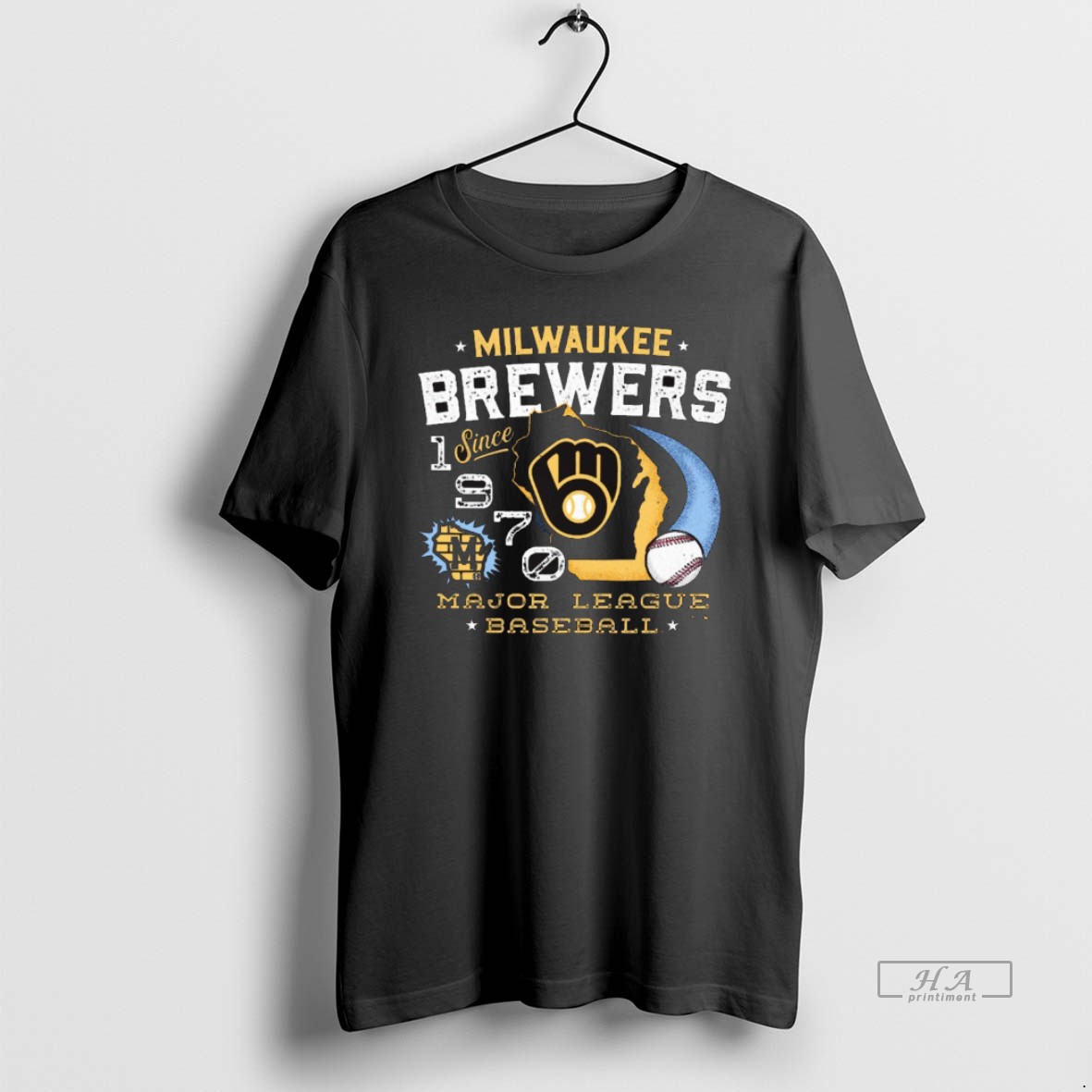 Official Milwaukee Brewers Mlb Regional Major League Baseball Since 1970 Shirt
