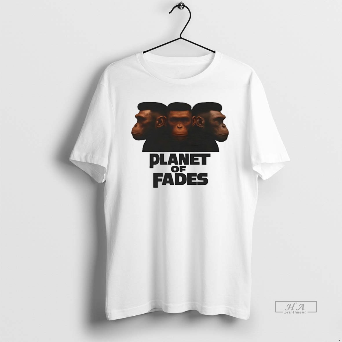 Official Monkey Planet Of Fades T Shirt