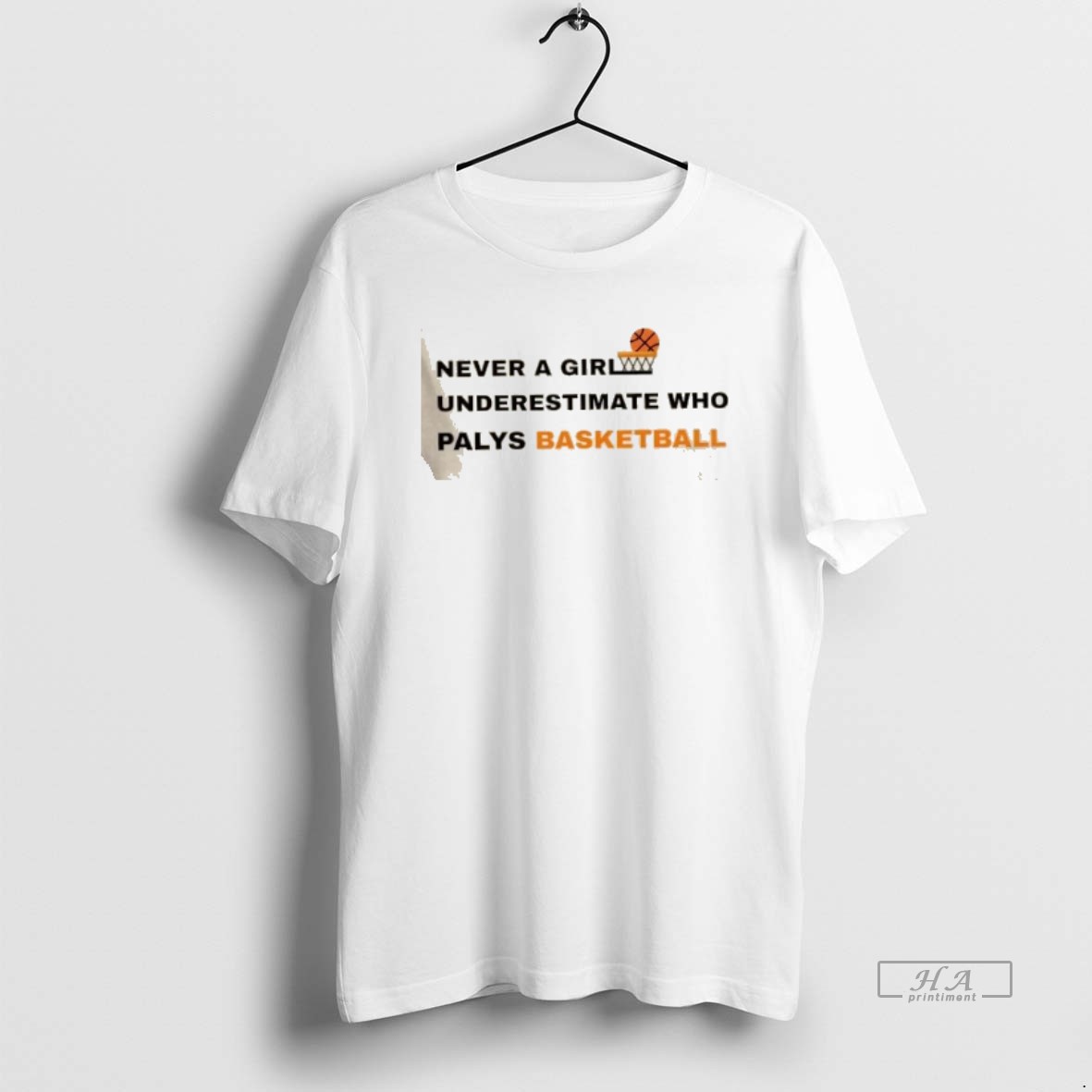 Official Never Underestimate A Girl Who Plays Basketball T Shirt