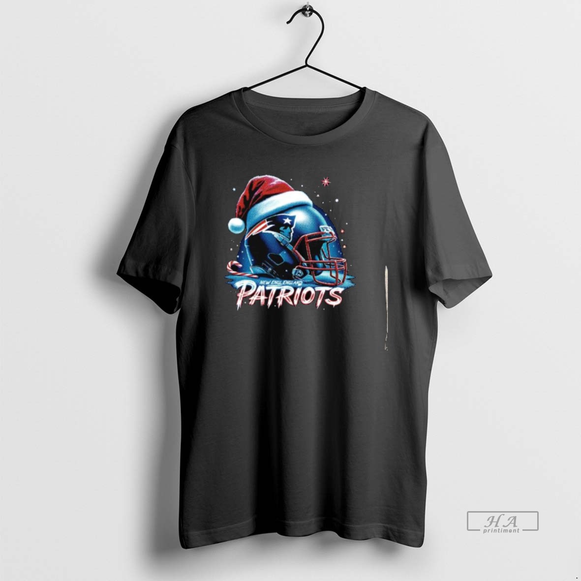 Official New England Patriots Nfl Halftone Christmas Helmet Series 2025 Long Sleve Shirt