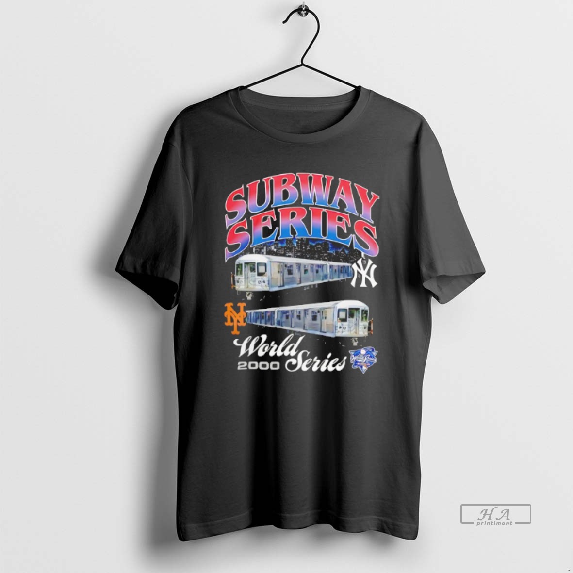 Official New York Yankees Vs New York Mets 2000 Subway Series World Series Matchup T Shirt