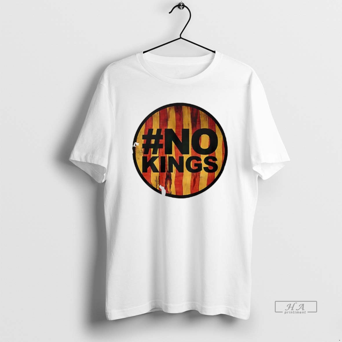 Official No Kings American Flag Vintage T Shirt