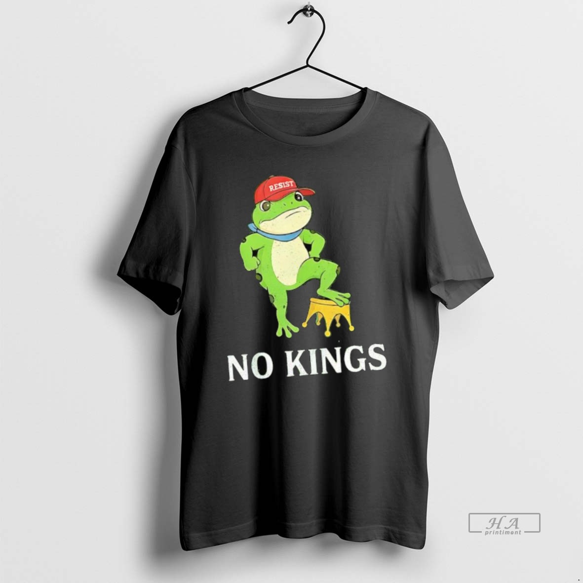 Official No Kings Portland Protest Frog Resist Anti Trump Shirt