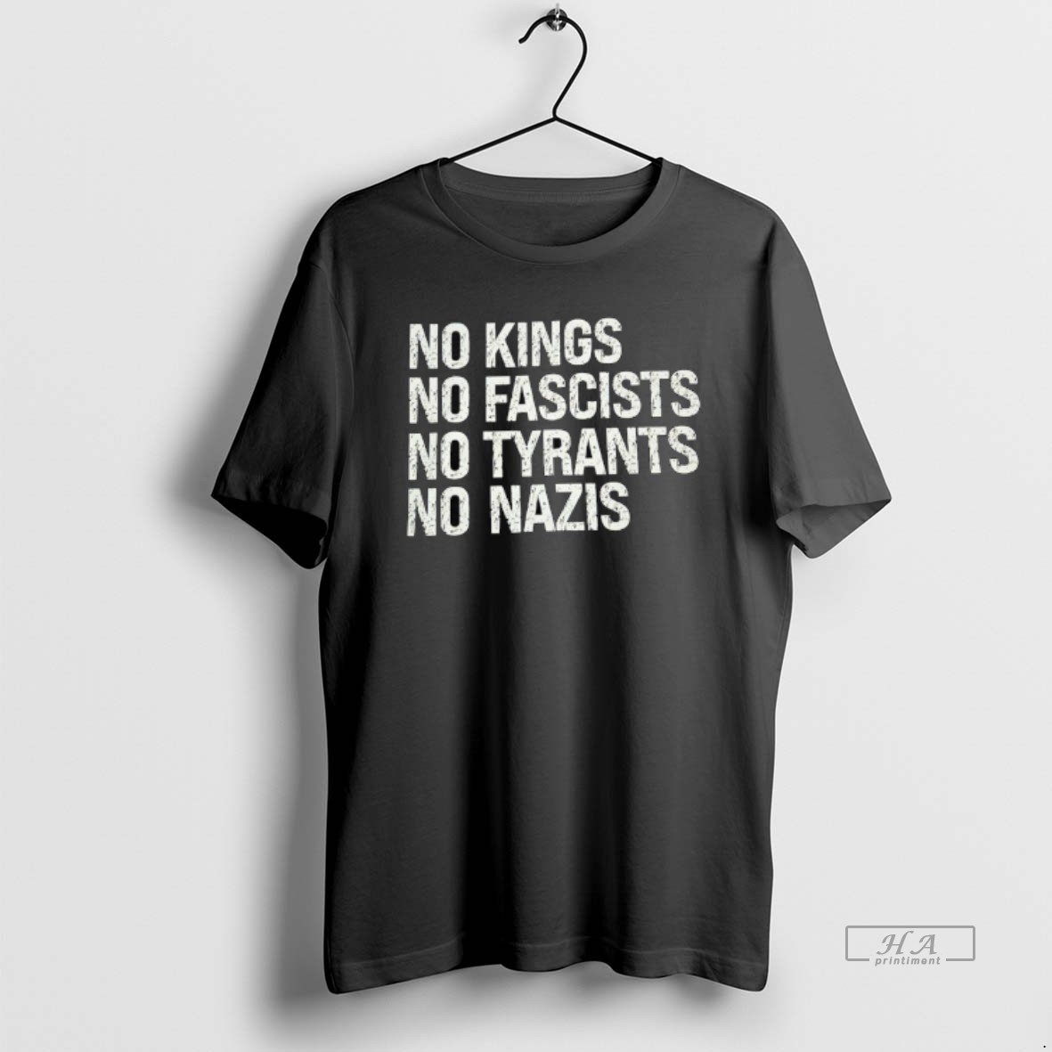 Official No Kings No Fascists No Tyrants No Nazis T Shirt