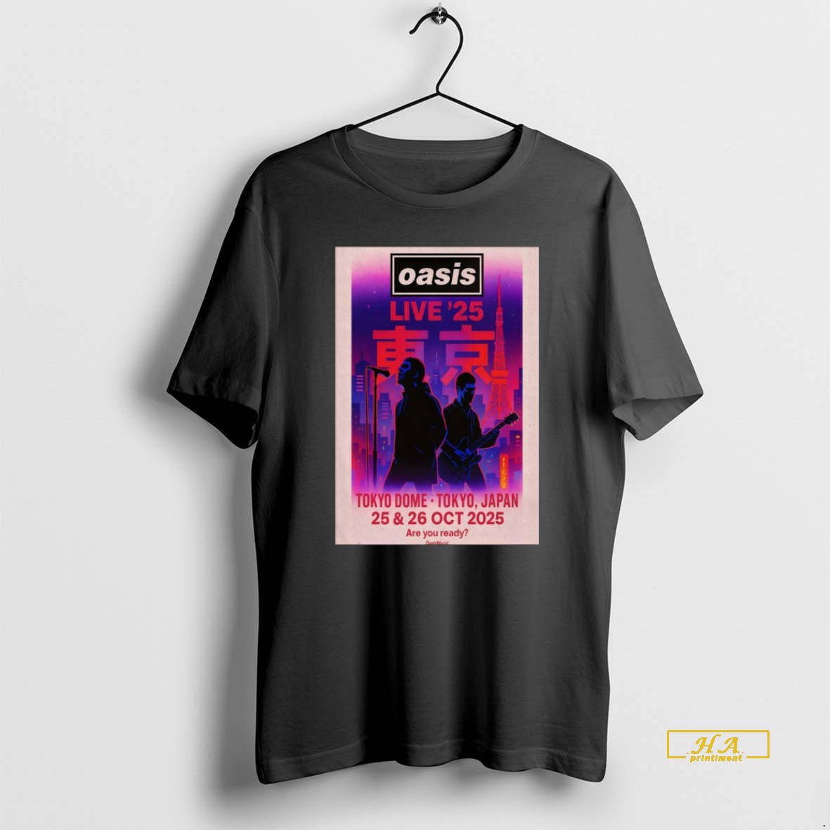 Oasis TOKYO DOME Tシャツ Lサイズ Tシャツ オアシス ライブ'25 【日本限定】Black | Oasis Live