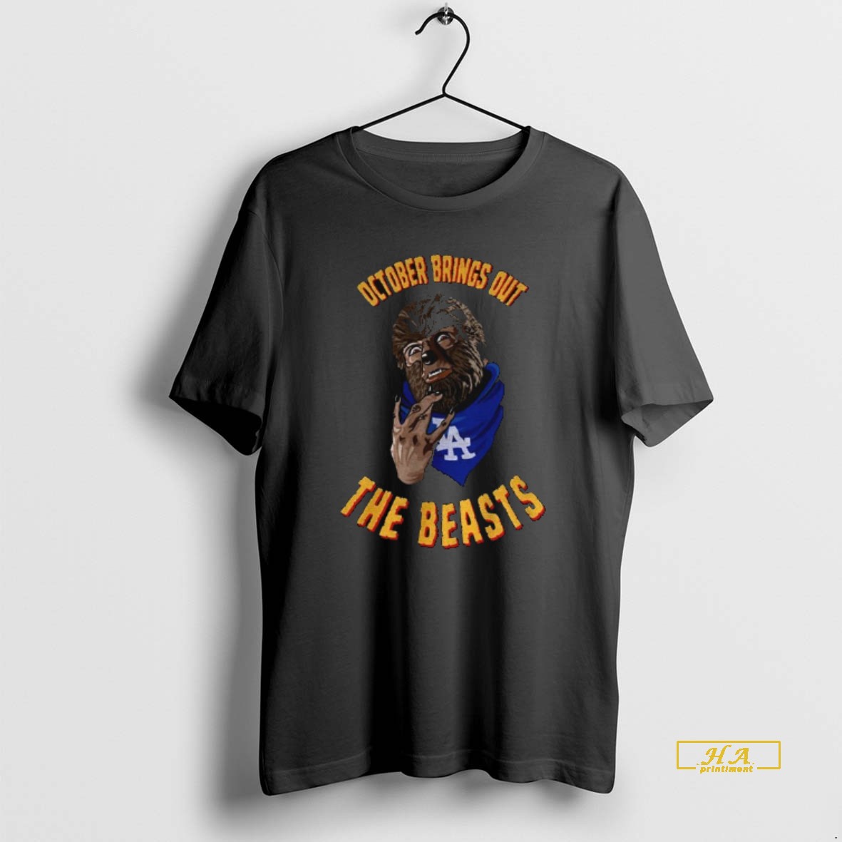 Official October Brings Out The Beasts La Dodgers Shirt