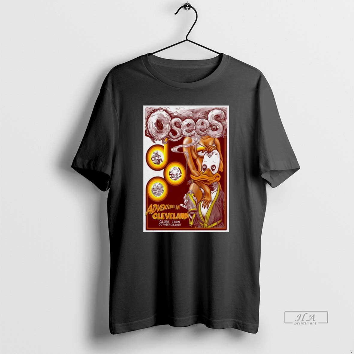 Official Osees The Globe Iron In Cleveland Oh Oct 28 2025 T Shirt