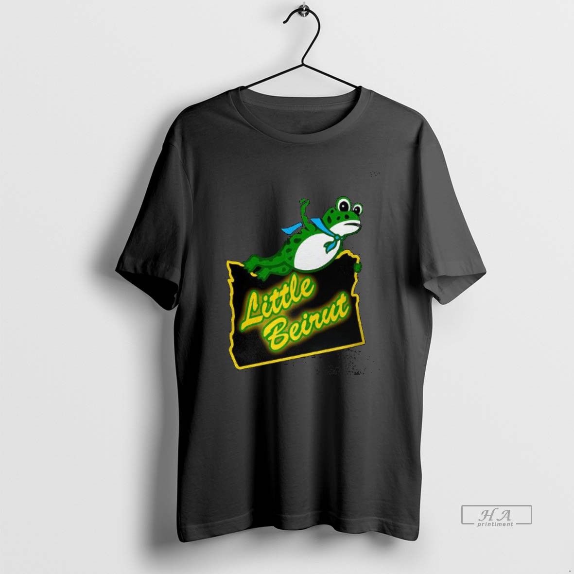 Official Portland Frog Little Beirut T Shirt