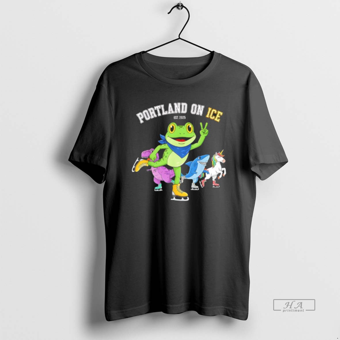Official Portland On Ice Portland Frog Protest T Shirt
