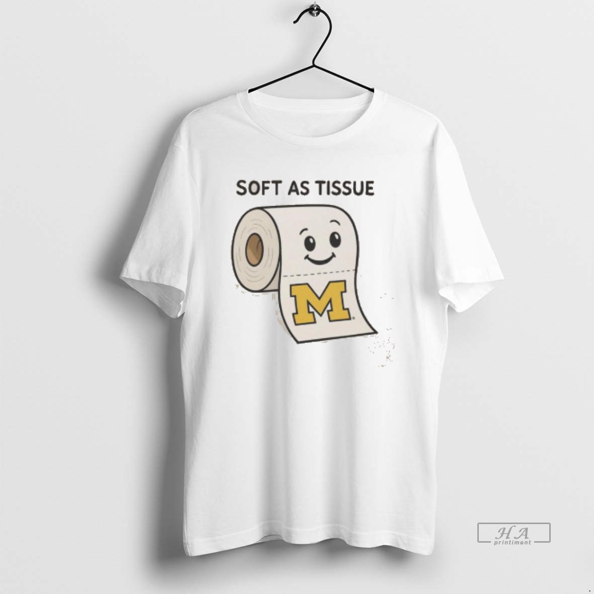 Official Premium Soft As Tissue Michigan Wolverines Washed T Shirt