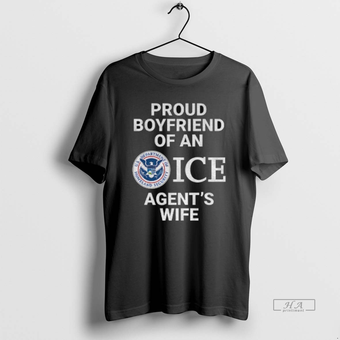 Official Proud Boyfriend Of An Ice Agents Wife Logo Shirt