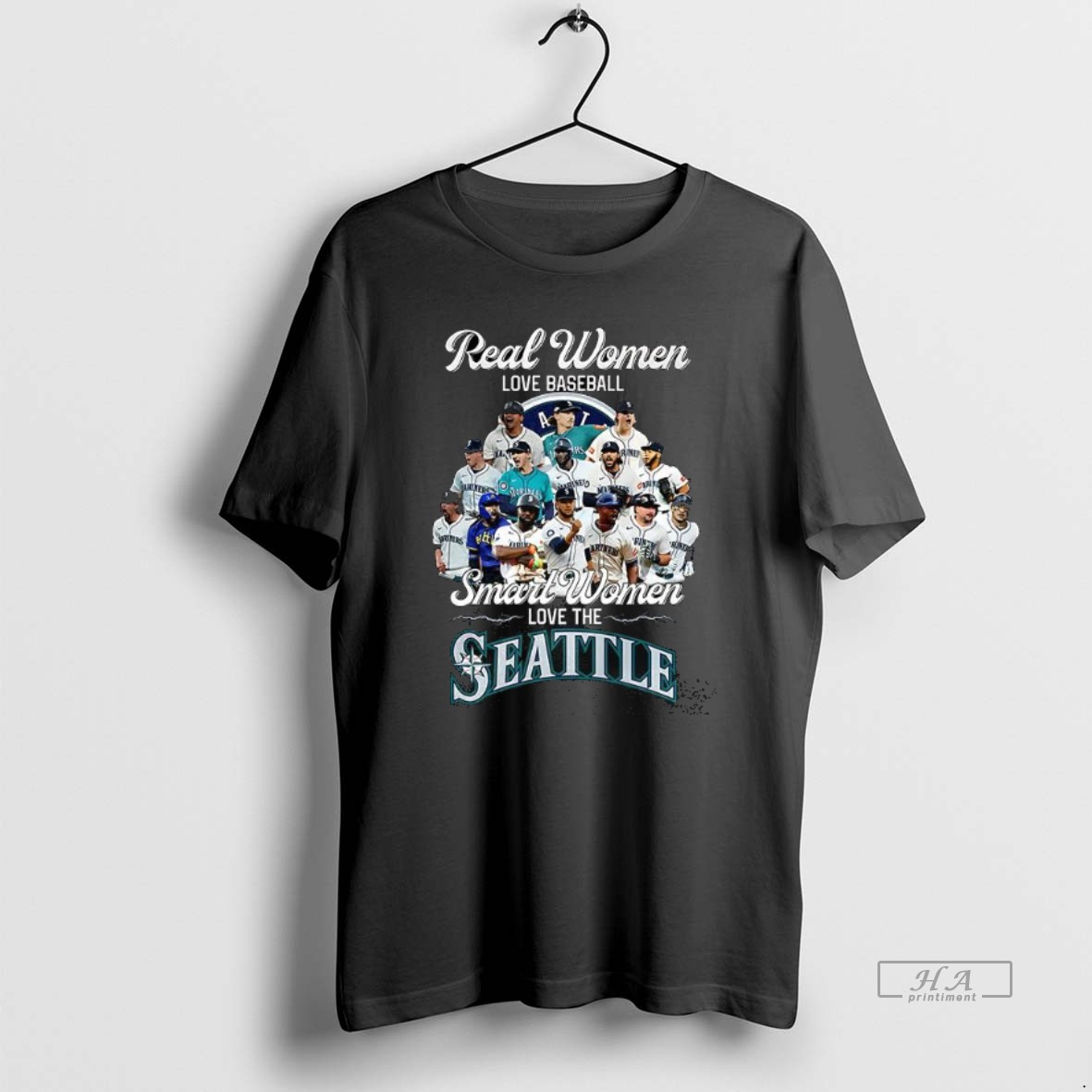 Official Real Women Love Baseball Smart Women Love The Seattle Mariners 2025 Shirt