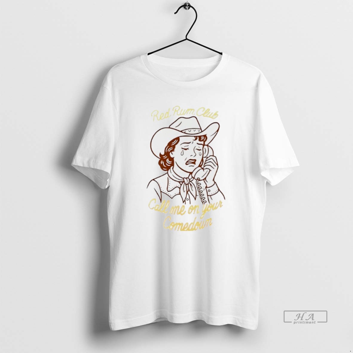 Official Red Rum Club Call Me On Your Comedown T Shirt