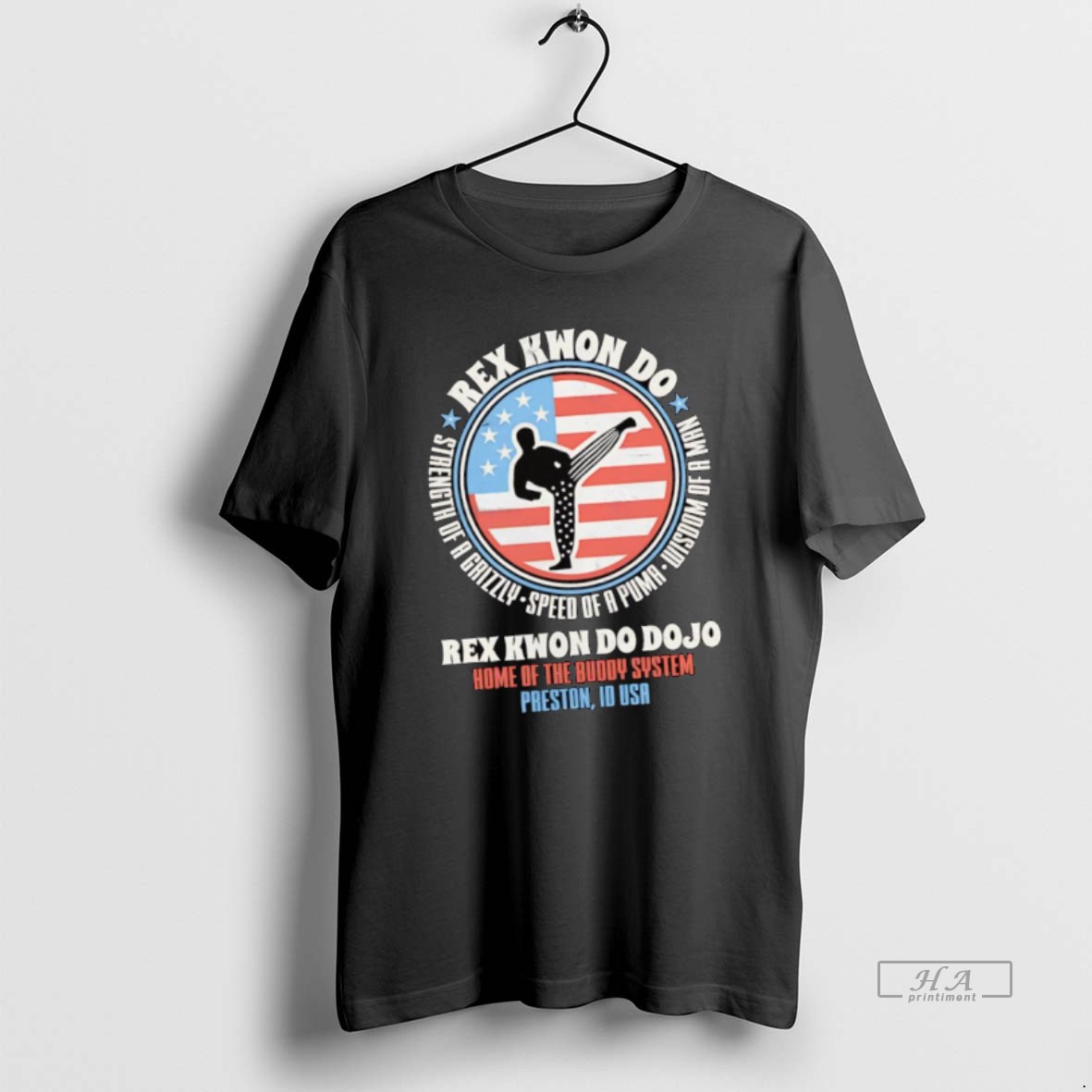 Official Rex Kwon Do Dojo Home Of The Buddy System Preston Id Usa T Shirt