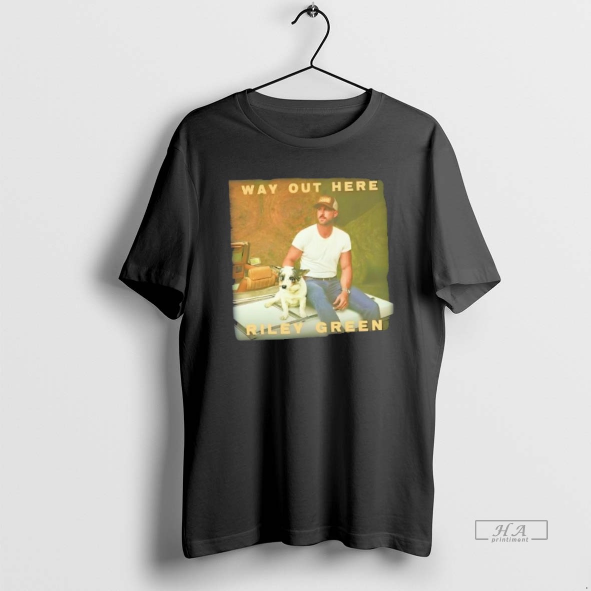 Official Riley Green Way Out Here 2025 Album Shirt