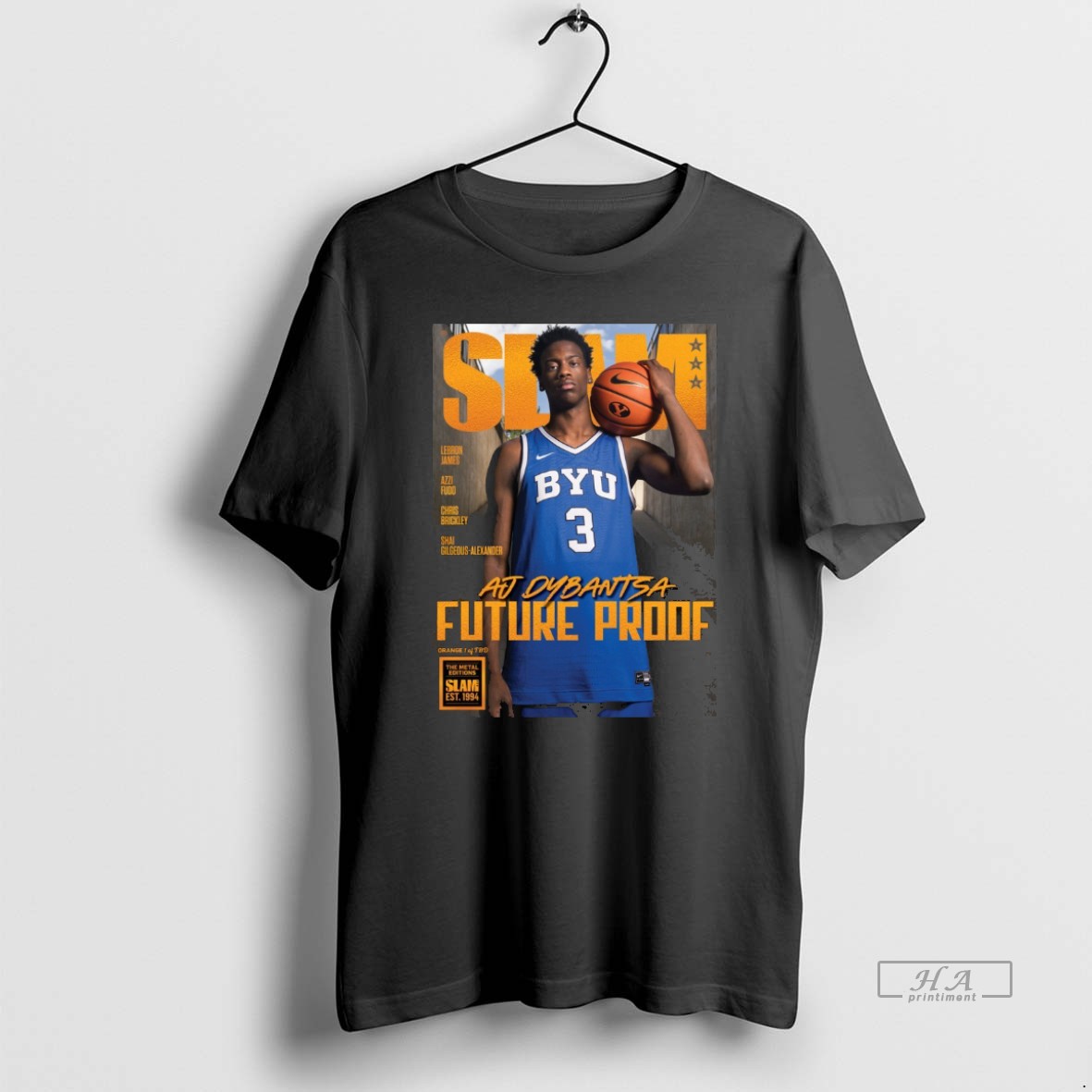 Official Slam 259 Aj Dybantsa Byu Cougars Ncaa Future Proof Magazine Shirt