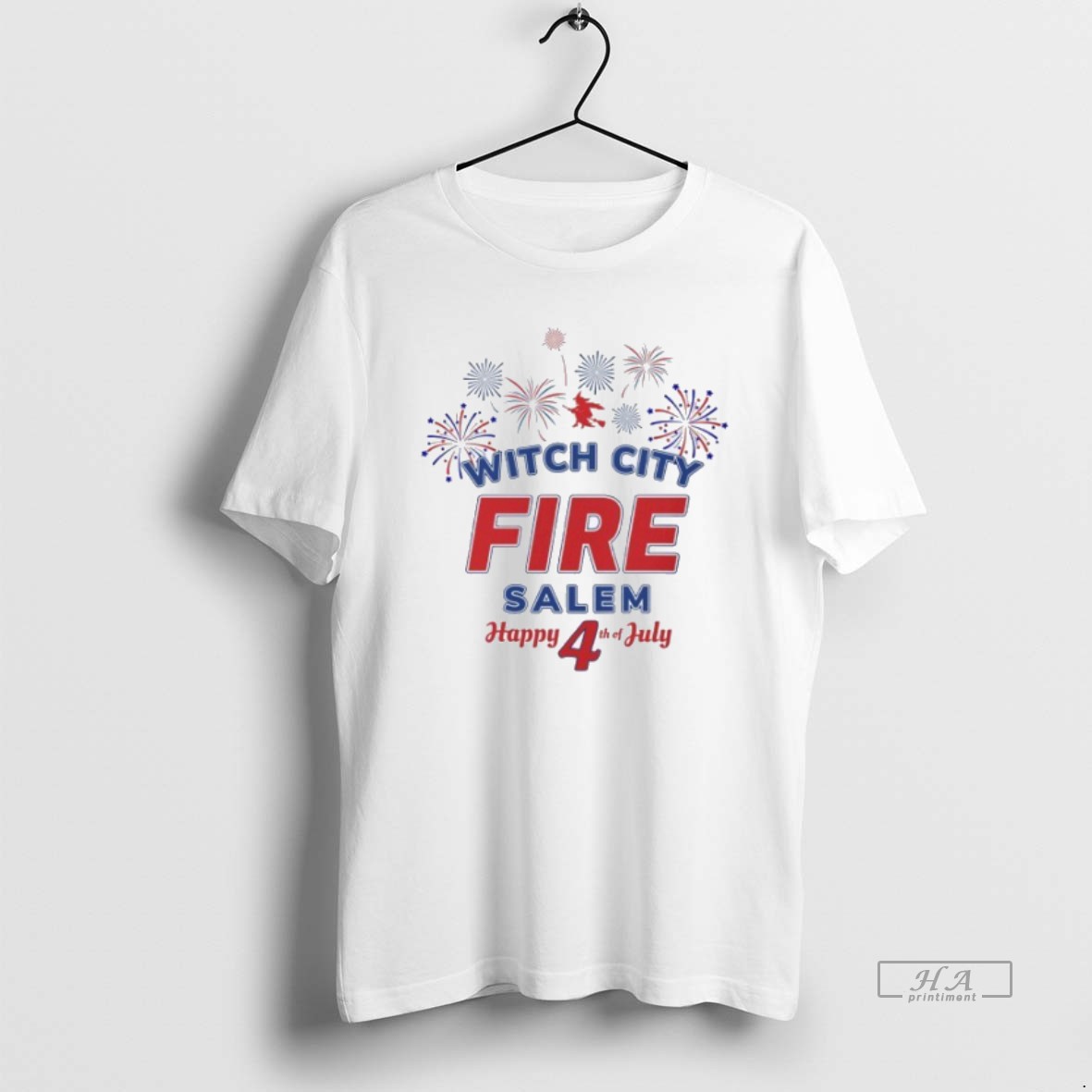 Official Salem Witch City Fire 4th Of July Shirt
