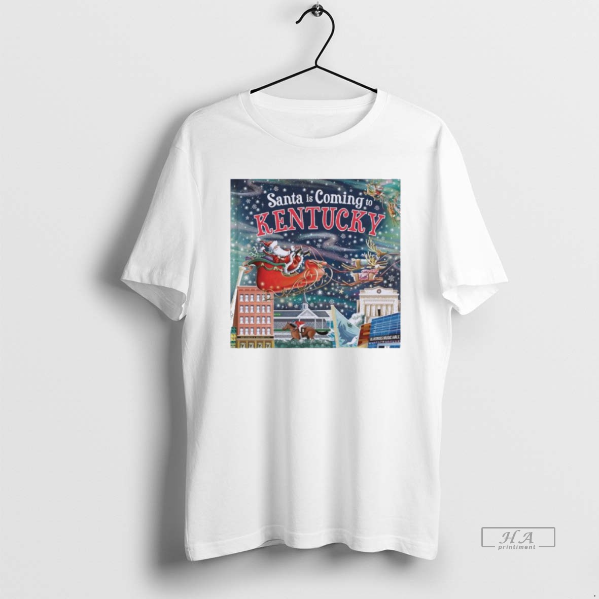 Official Santa Is Coming To Kentucky Christmas Shirt