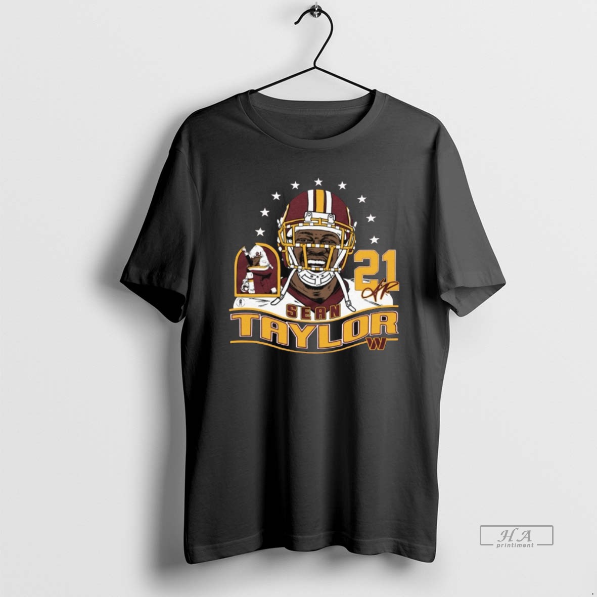Official Sean Taylor Washington Commanders Homage Nfl Retired Player Caricature Signature Shirt
