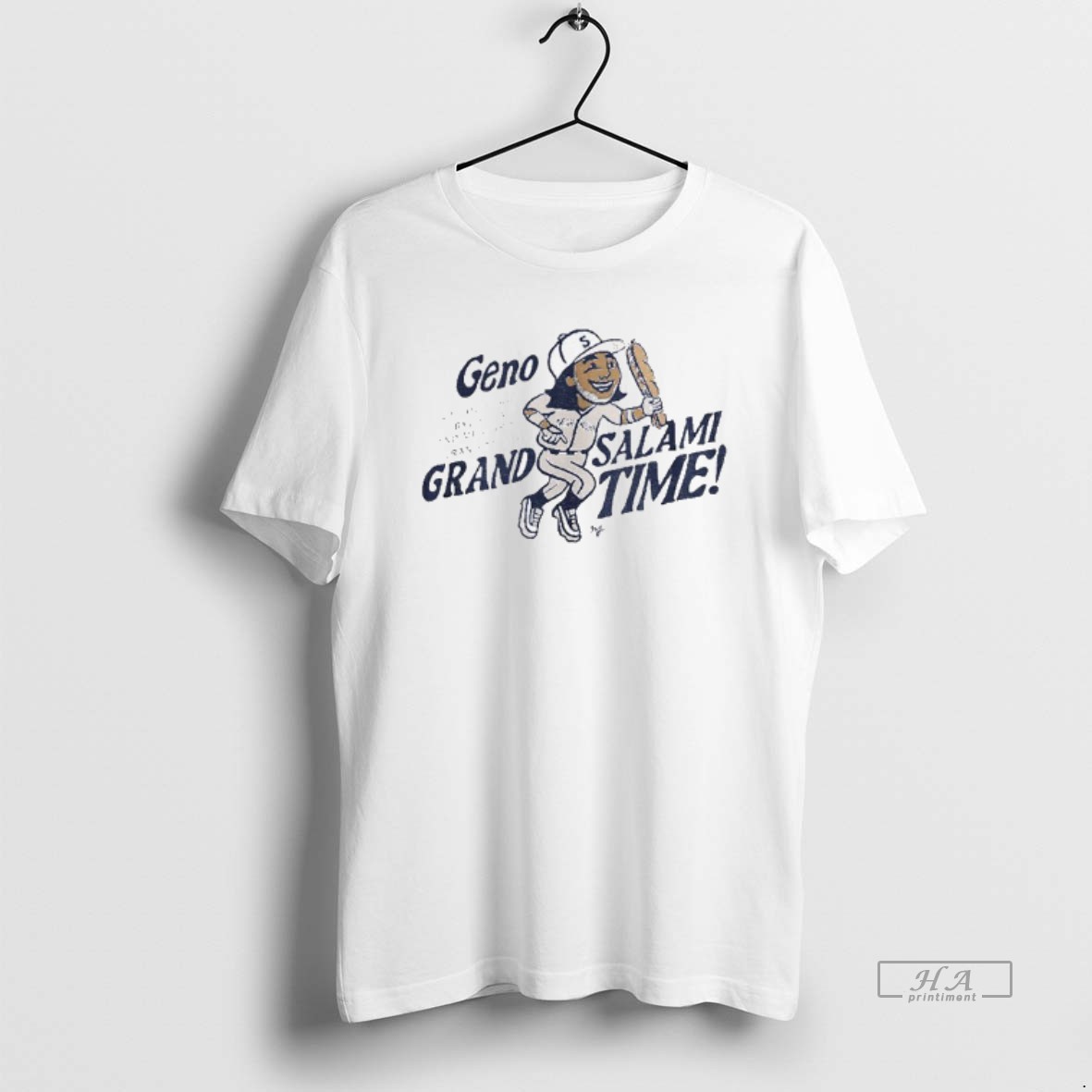Official Seattle Mariners Geno Grand Salami Time T Shirt