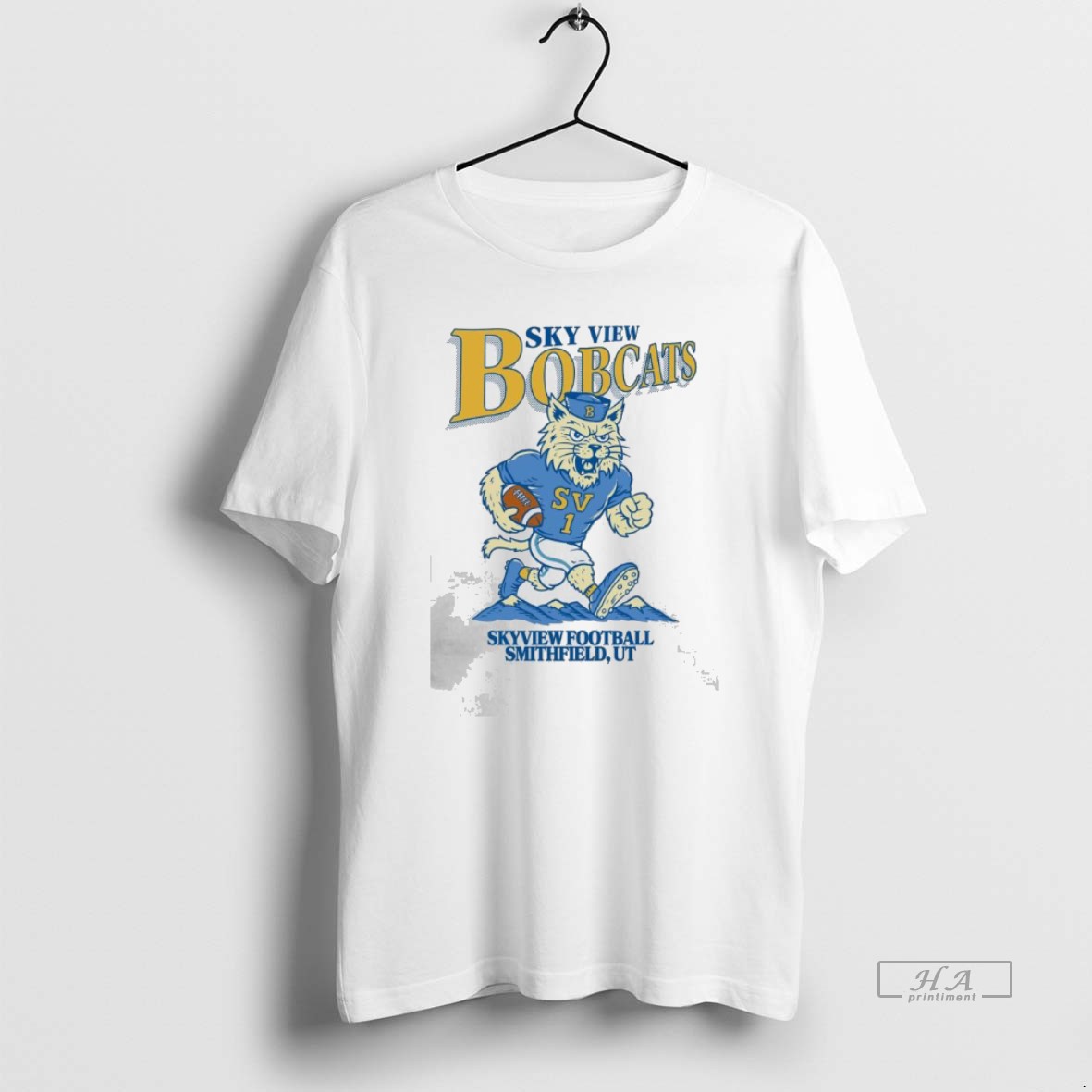 Official Sky View Bobcats Football Mascot 2025 Shirt