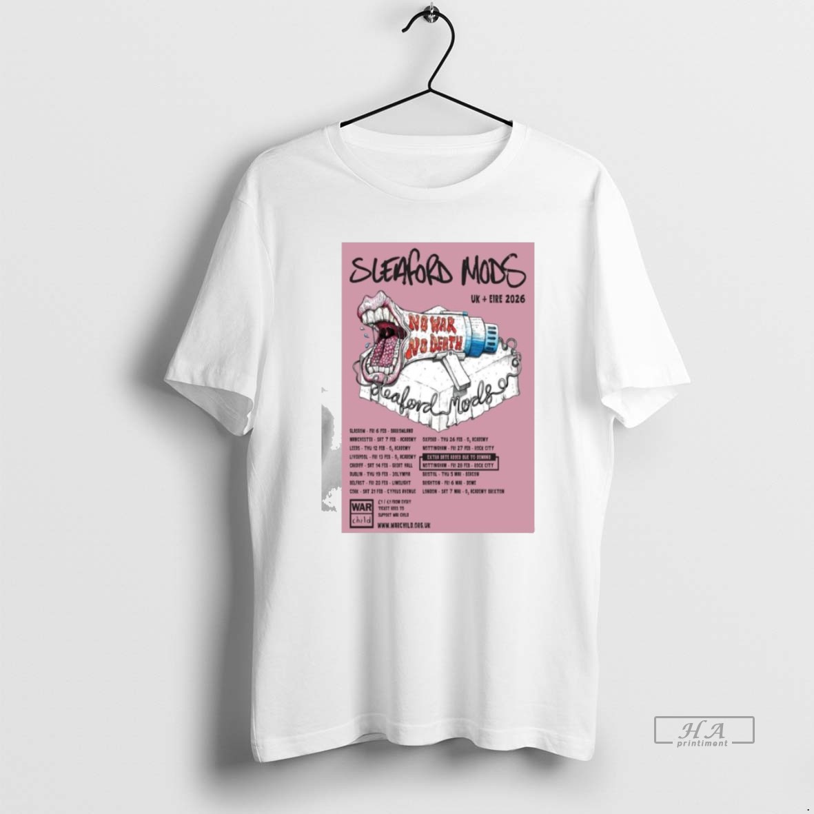 Official Sleaford Mods Uk Eire 2026 Shirt