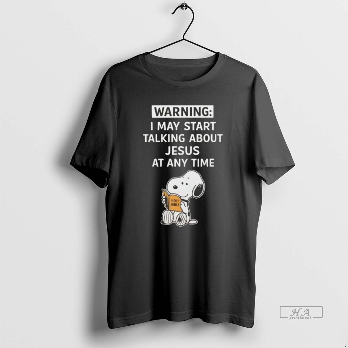 Official Snoopy I May Start Talking About Jesus At Any Time T Shirt