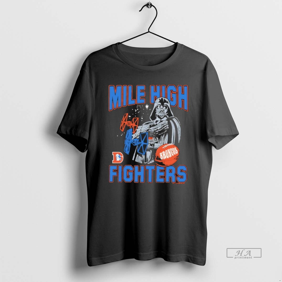 Official Star Wars Dark Side X Denver Broncos Mile High Fighters Shirt