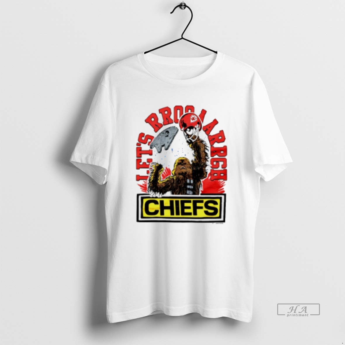 Official Star Wars X Kansas City Chiefs Lets Rrooaargh Light Side Shirt