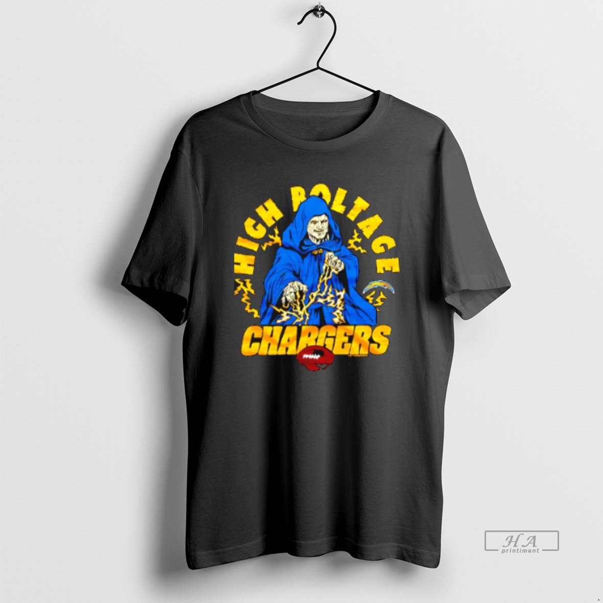 Official Star Wars X Los Angeles Chargers High Voltage Chargers Dark Side Shirt