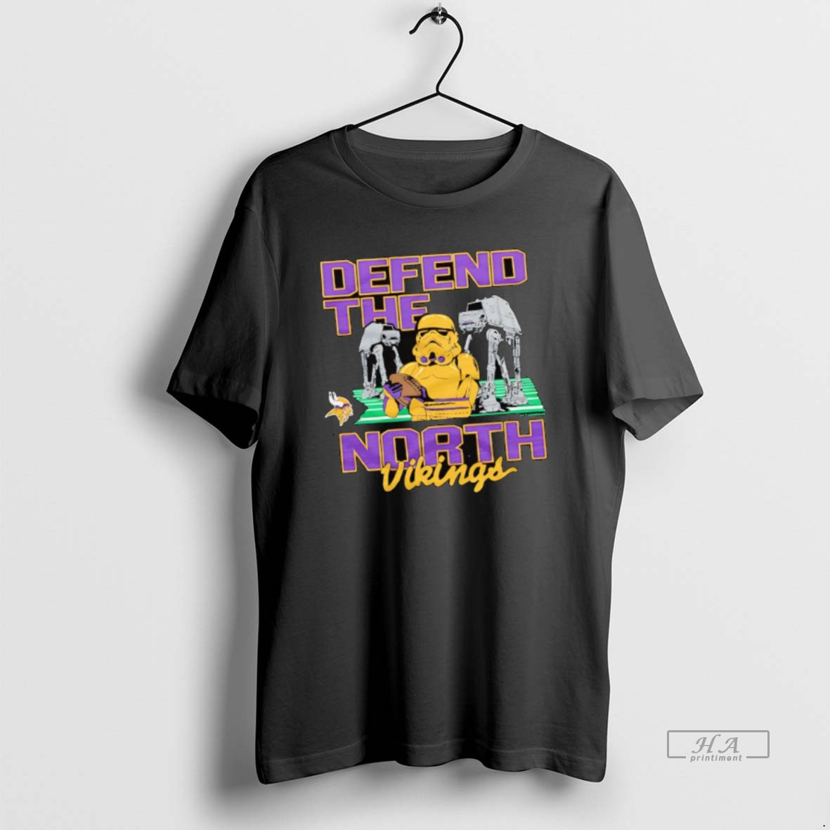 Official Star Wars X Minnesota Vikings Stormtrooper At At Defend The North Shirt