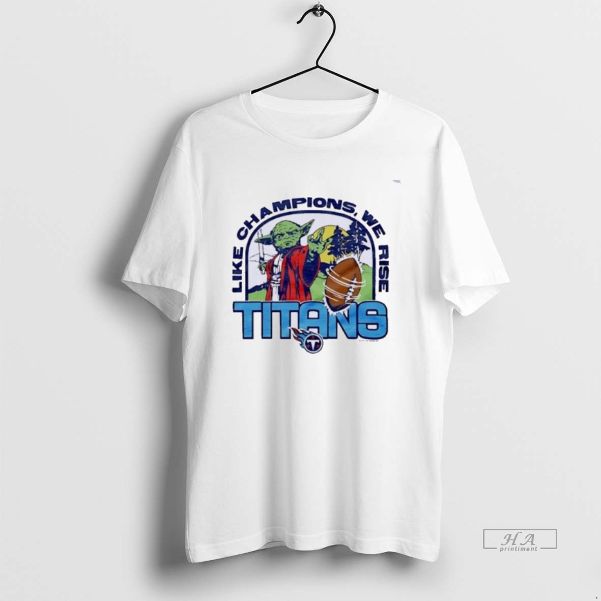 Official Star Wars X Tennessee Titans Light Side Like Champions We Rise T Shirt