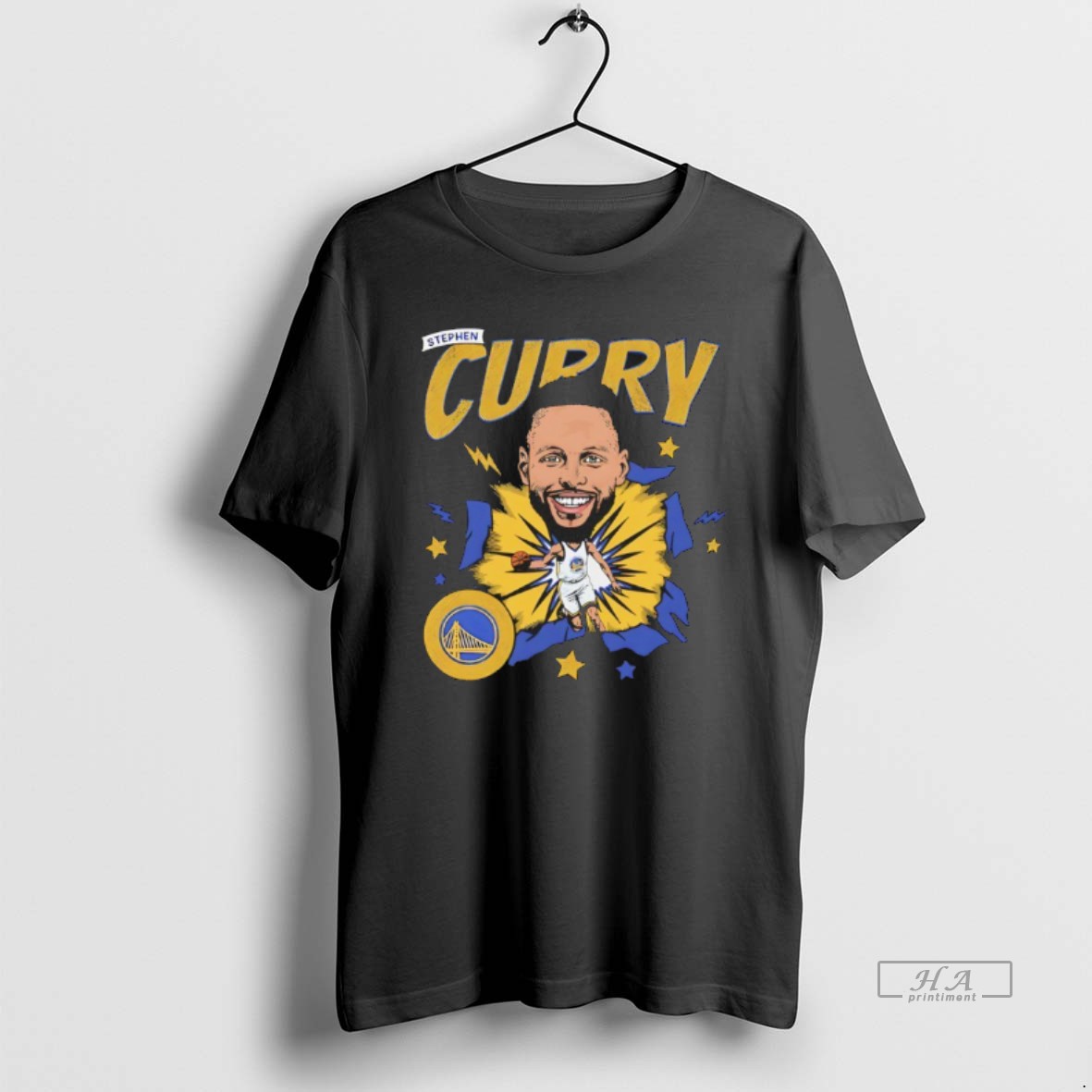 Official Steph Curry Golden State Warriors Nba Player Caricature Comic Shirt
