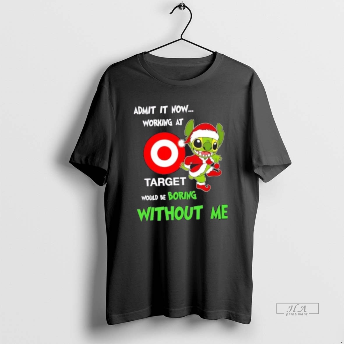 Official Stitch Admit It Now Working At Target Would Be Boring Without Me Shirt