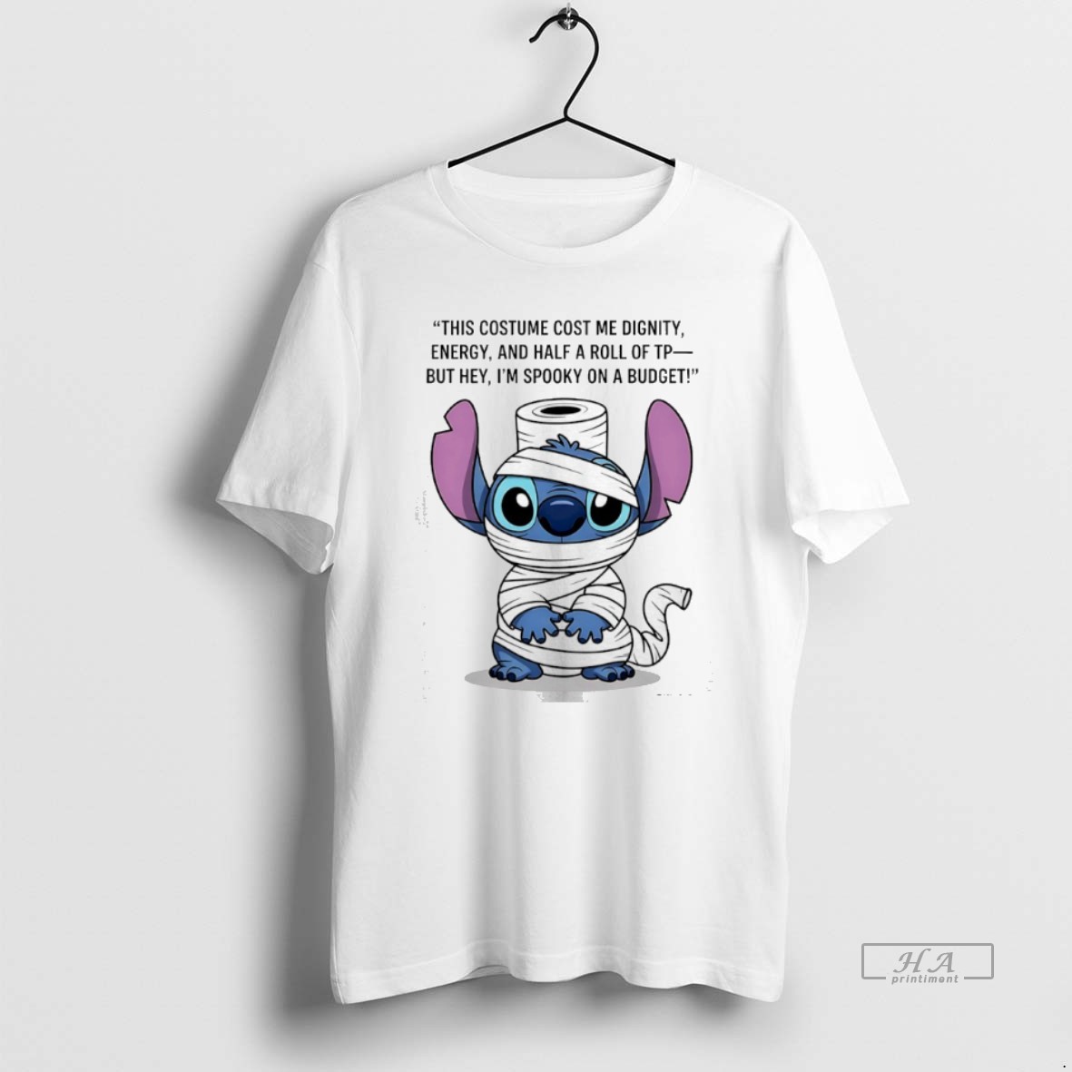 Official Stitch This Costume Cost Me Dignity Energy And Half A Roll Of Tp But Hey Im Spooky On A Budget T Shirt