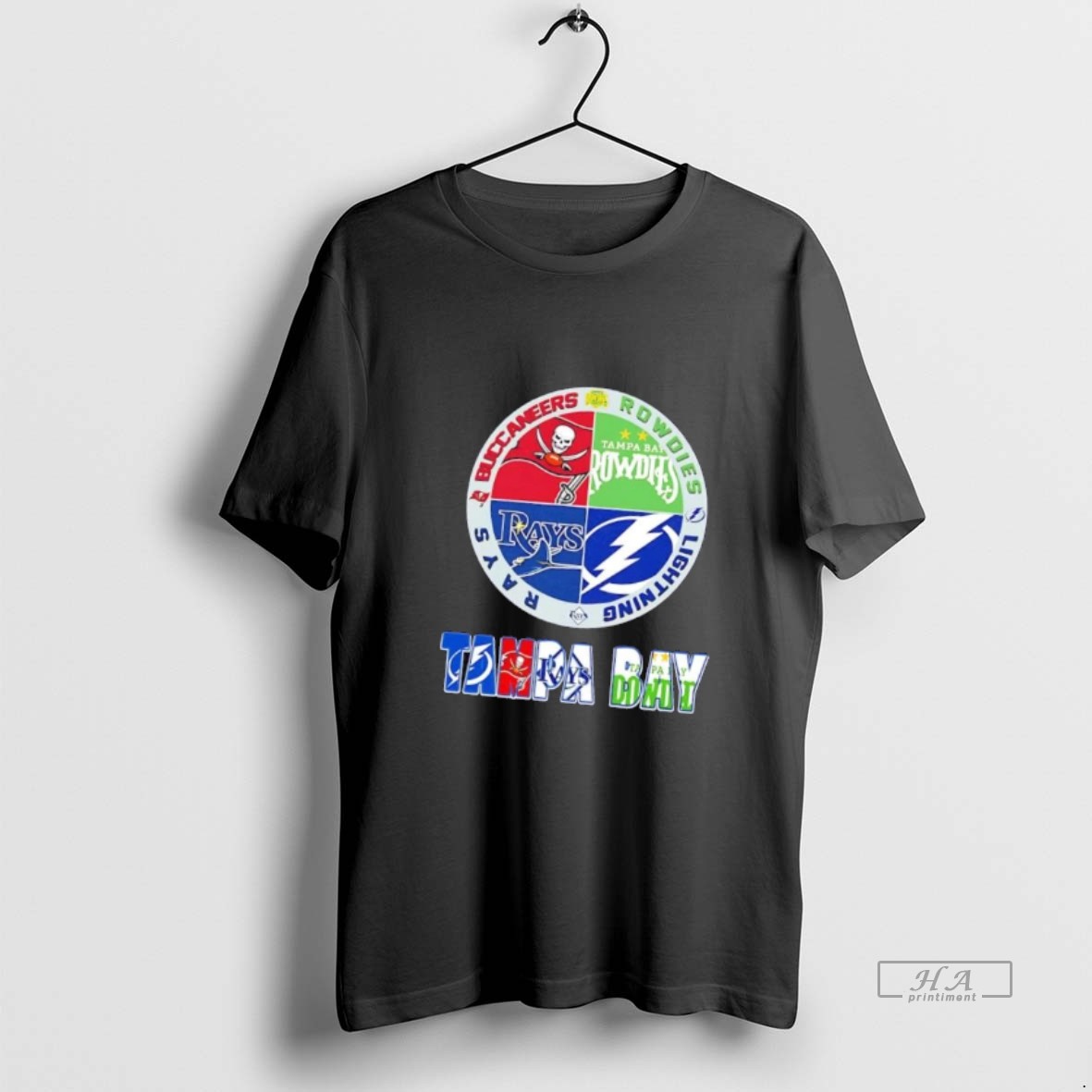 Official Tampa Bay Sports Teams Buccaneers Rowdies Lightning Rays Shirt