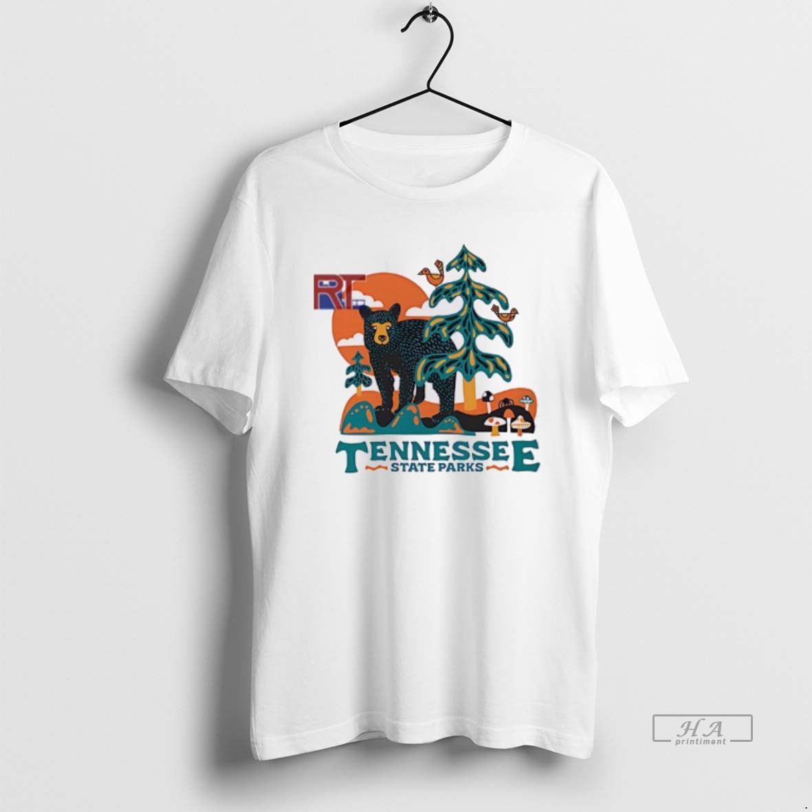 Official Tennessee Parks Bear In Woods T Shirt