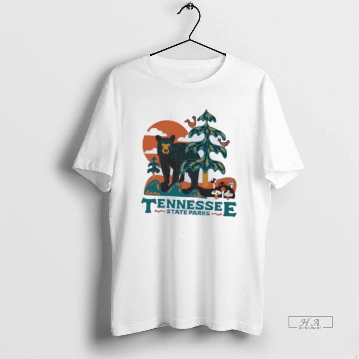 Official Tennessee State Parks Bear In The Woods T Shirt